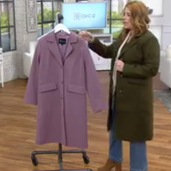 NEW Thread Collective Faux Wool Notch Collar Tailored Military Style Olive Green - Picture 5 of 13